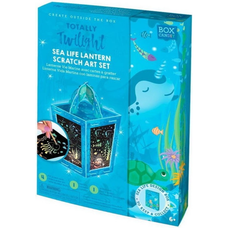 Box CanDIY - Ensemble d'art lanterne vie marine  gratter (Bil)