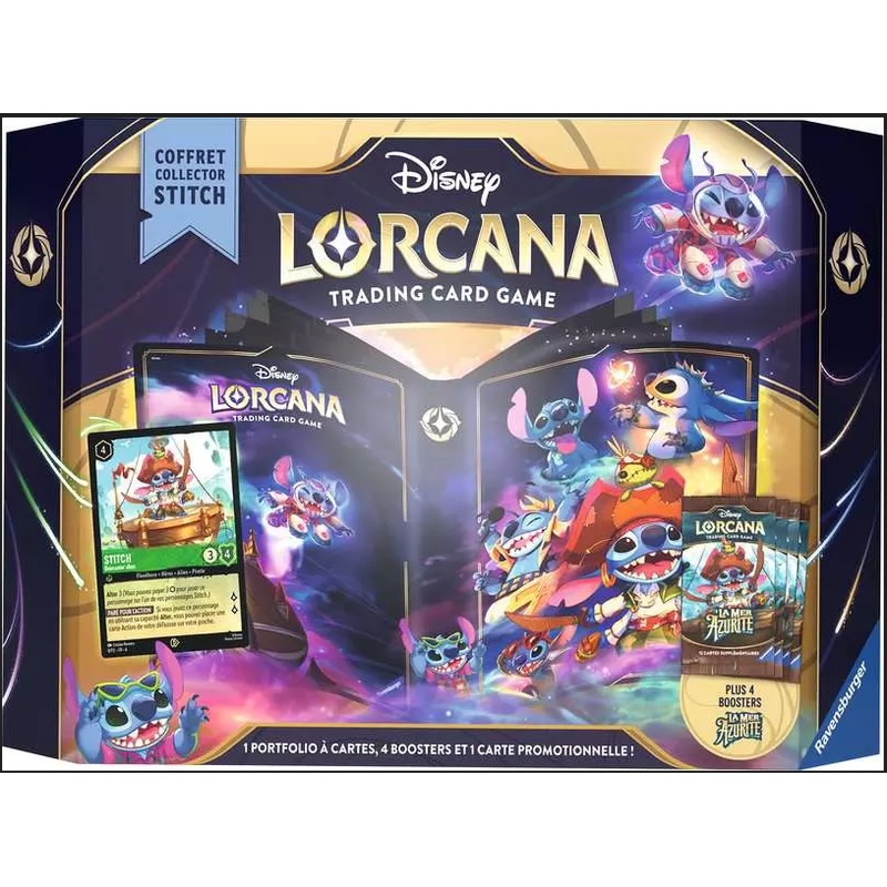 Disney Lorcana: La Mer Azurite - Coffret Cadeau Stitch (Fr)
