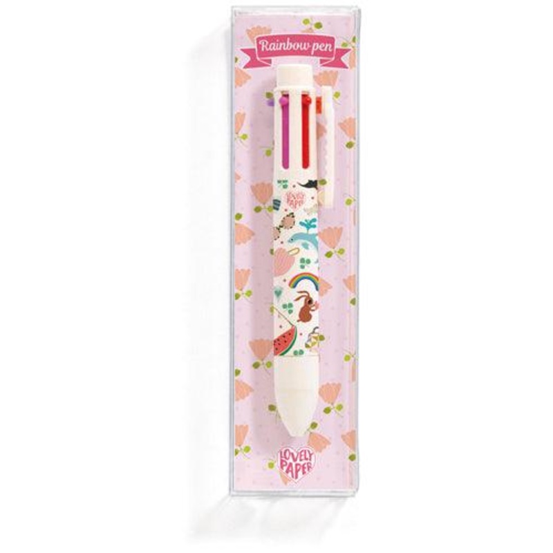 Stylo Gel 6 couleurs Assorti