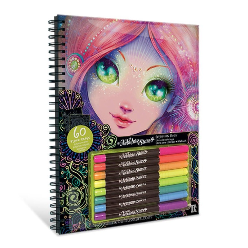 Cahier de coloriage  pages noires Coralia