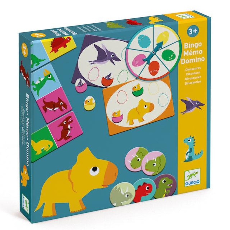 Bingo - Memo - Domino Dinosaures (Multi)