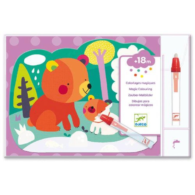 Coloriages magiques - Cach dans la fort