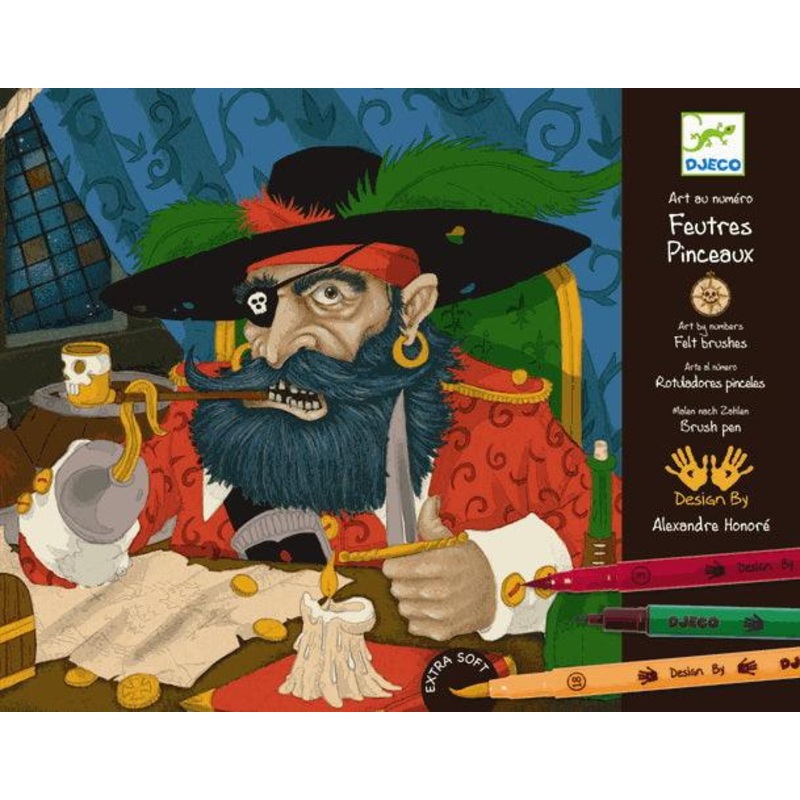 Feutres pinceaux - Dessiner des pirates