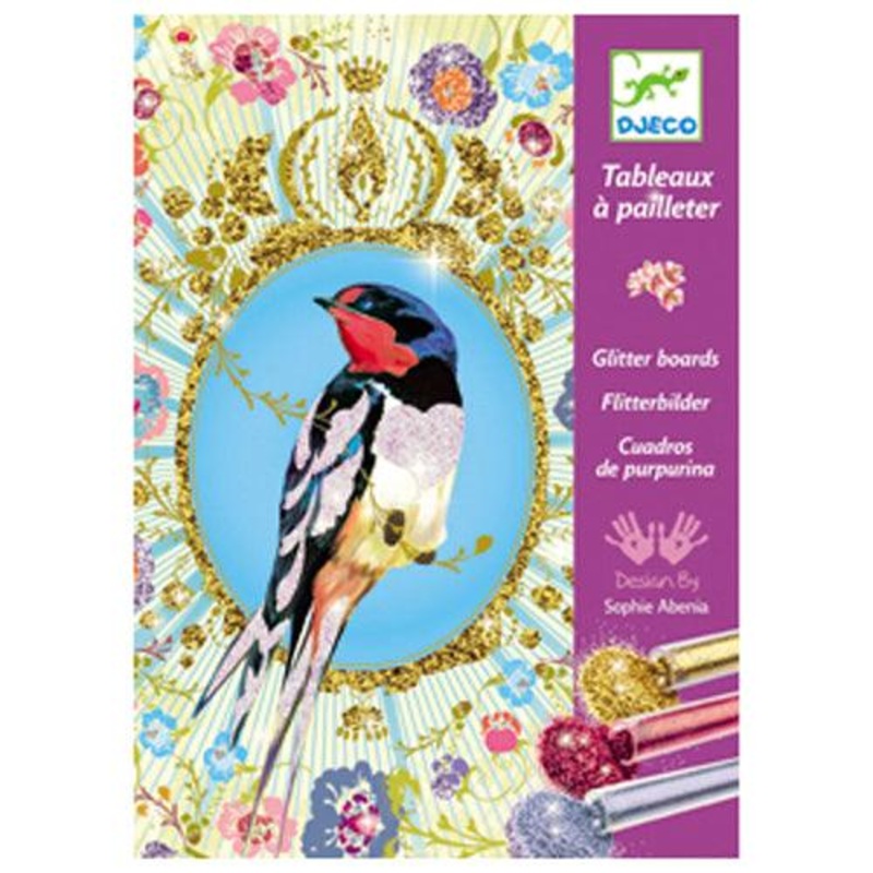 Tableaux  pailleter - Oiseaux  paillettes
