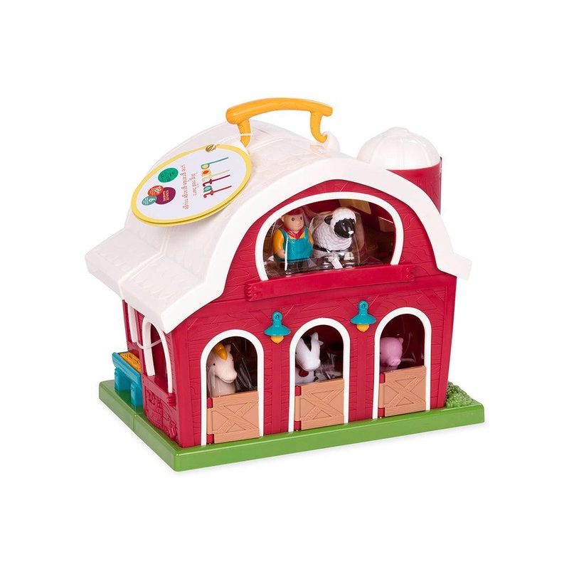 Grande ferme rouge et figurines