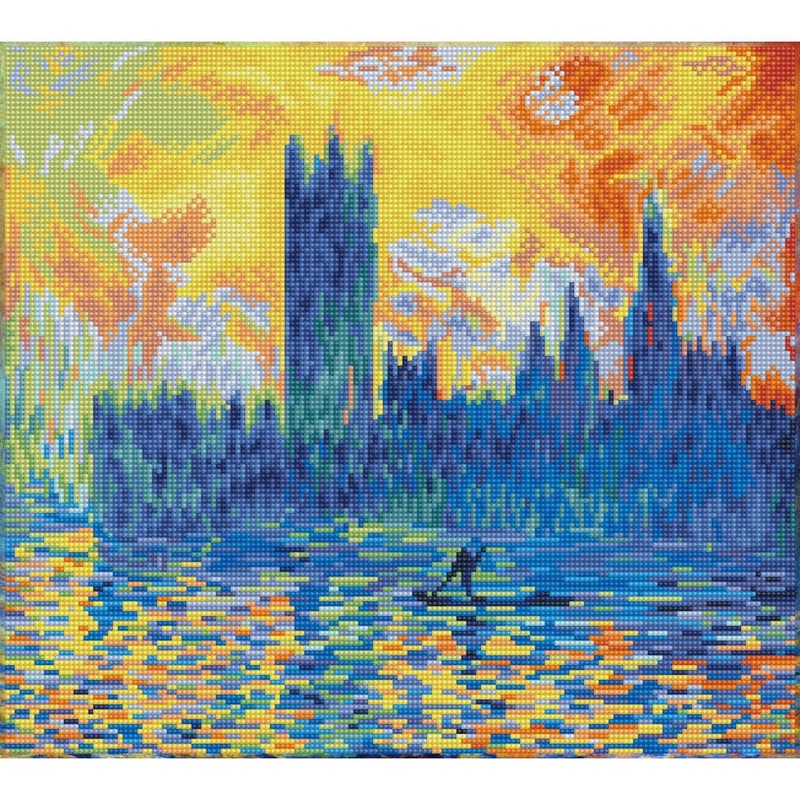 London Parliament in Winter - Monet - Intermdiaire