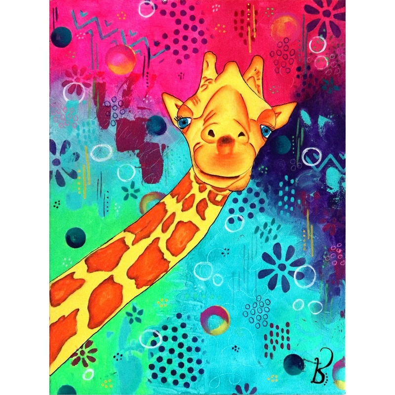 Sourire d'une Girafe - Carr