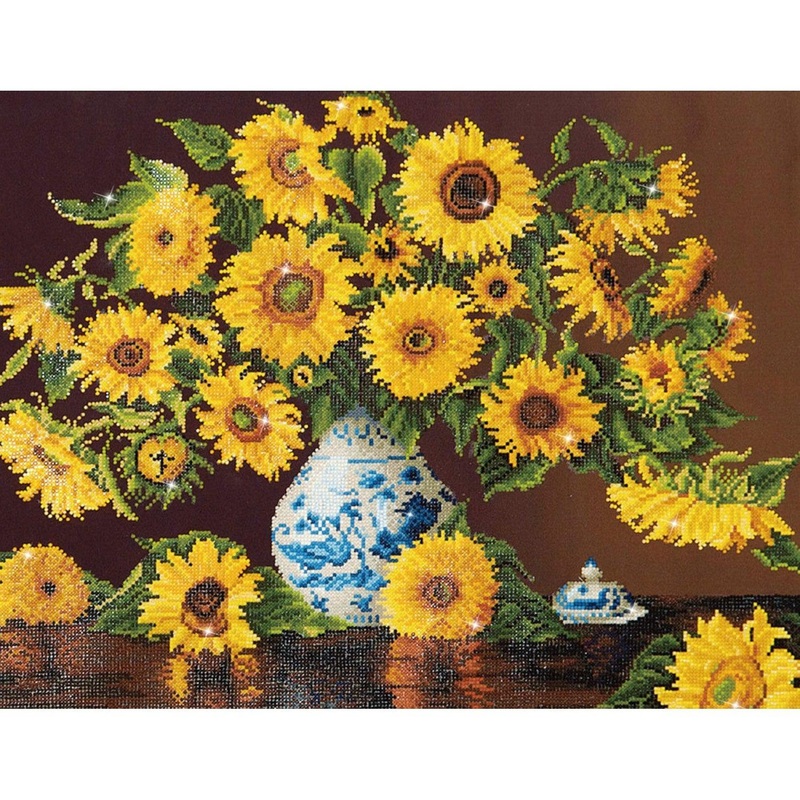 Sunflowers in a China Vase - Avanc