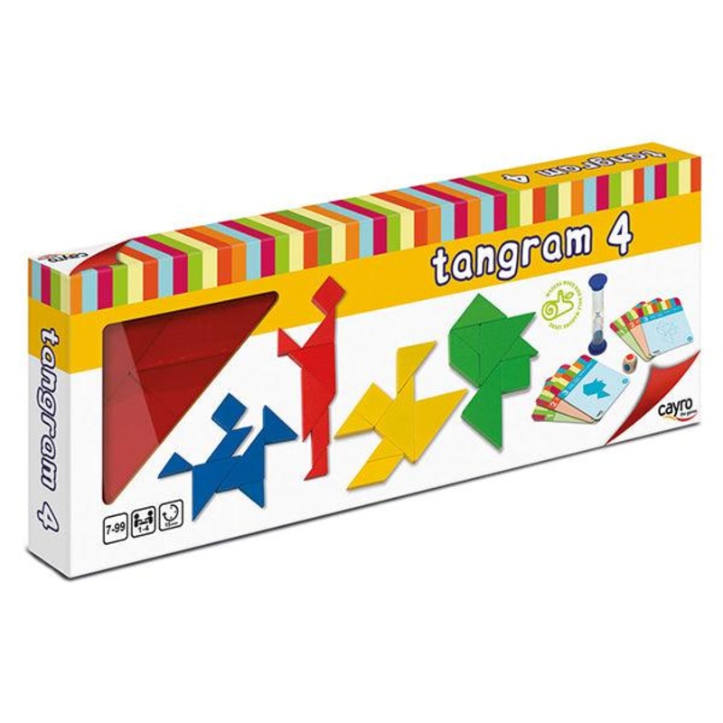 Tangram 4 en bois (Multi)
