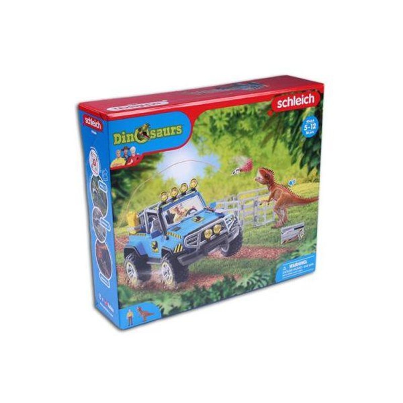 Voiture tout-terrain avec avant-poste - Dinosaure