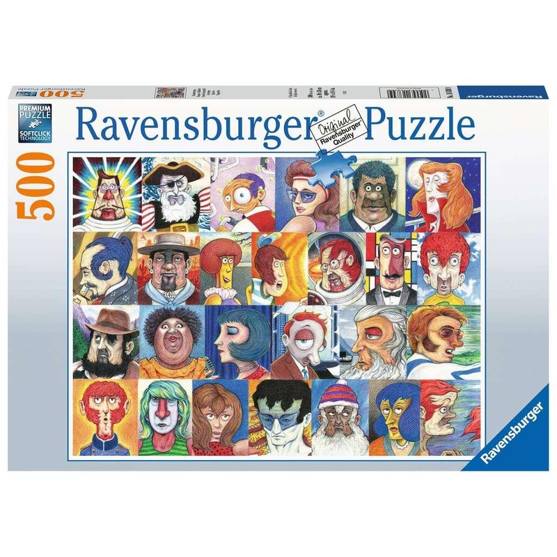 Visages en alphabet - 500 mcx