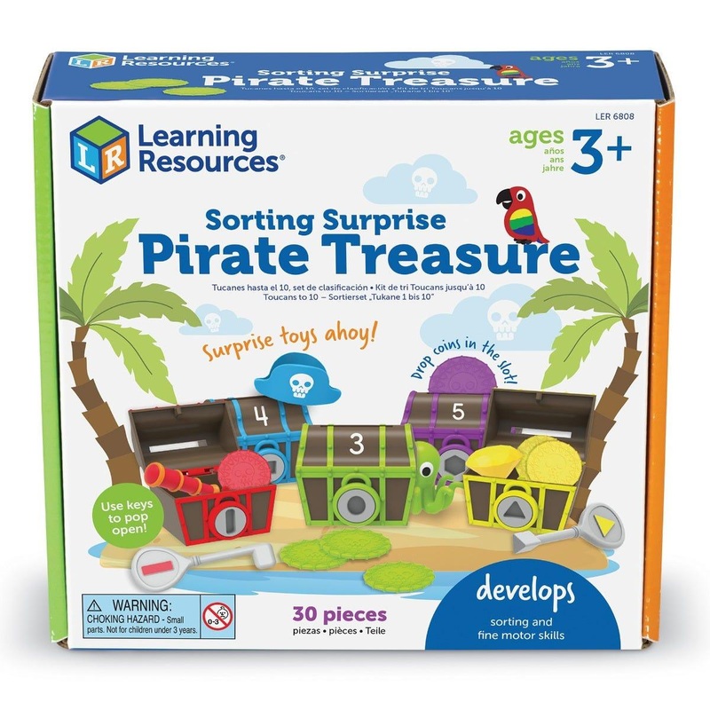 Trsors Trieurs de Formes et Couleurs - Sorting Surprise Pirate Treasure