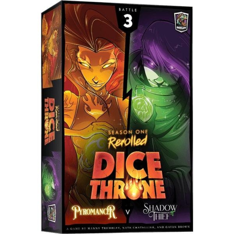 Dice Throne Season 1 - Pyromancer VS Shadow Thief (Ang)