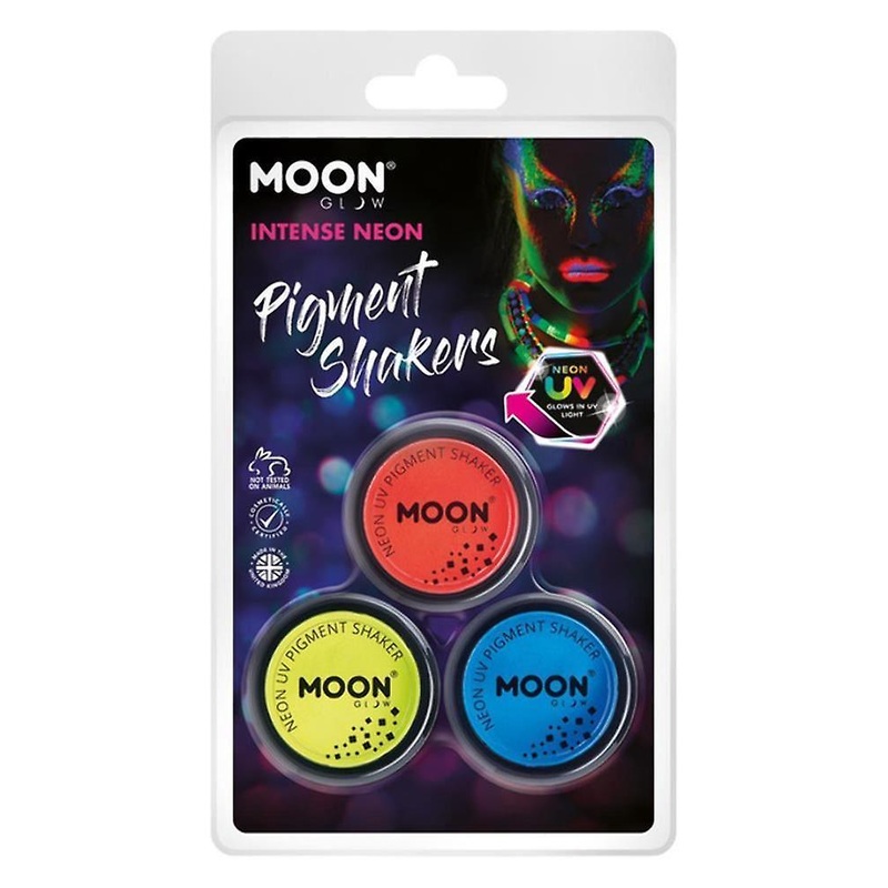 Neon UV Pigment Shaker Rouge - Bleu - Jaune