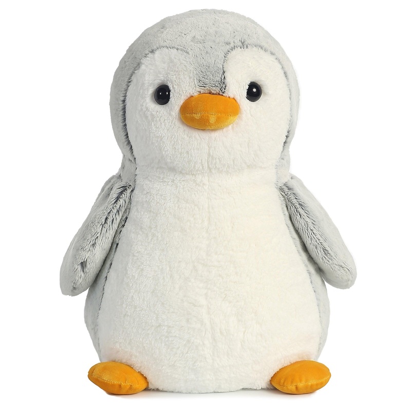 Pompom Pingouin gris  - 16 po