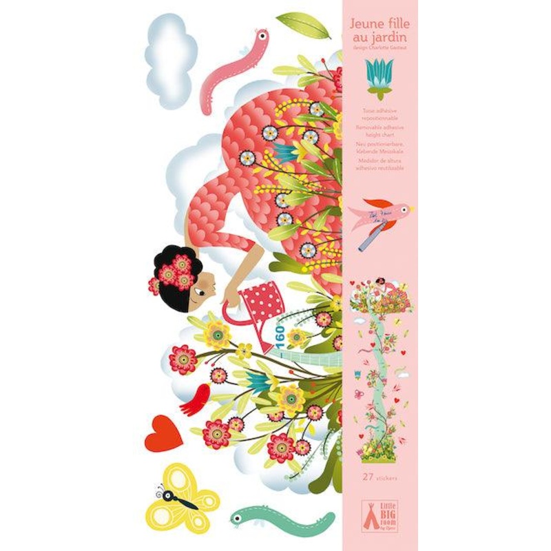Toise Repositionnable - Jeune fille au jardin