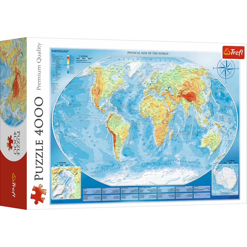 Grande carte du monde - 4000 mcx