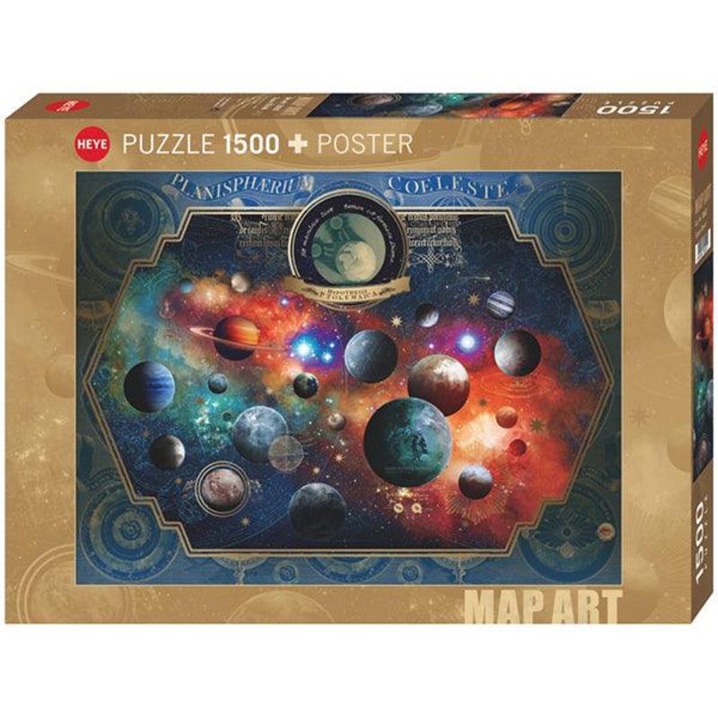 Map Art - Space World - 1500 mcx
