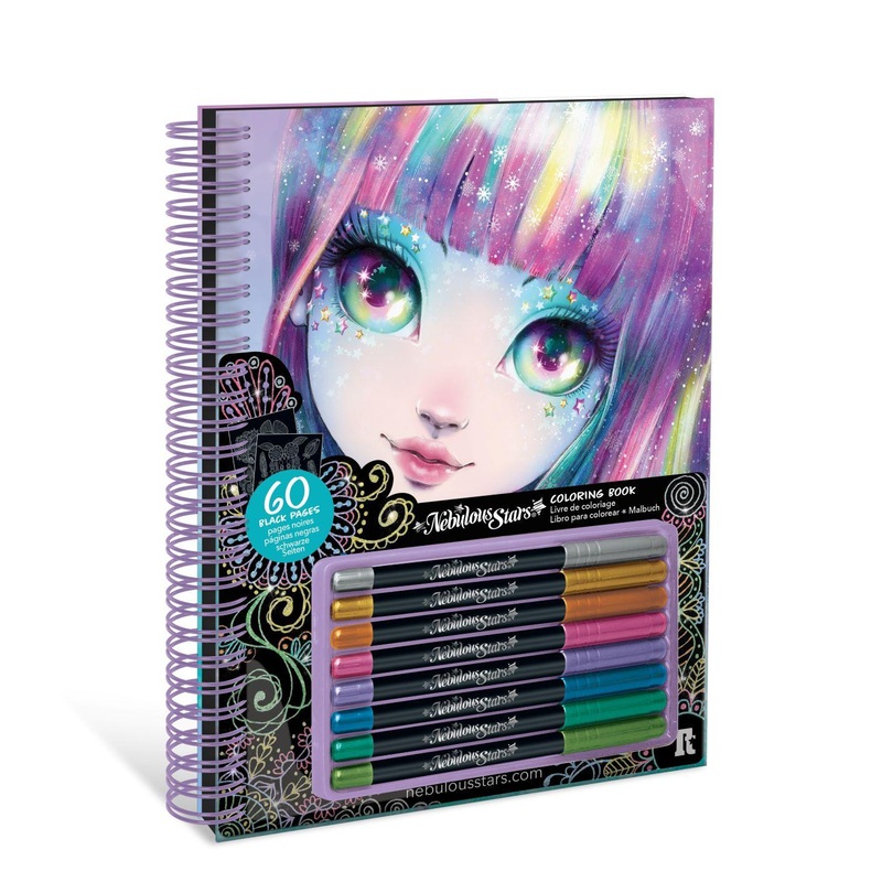 Cahier de coloriage  pages noires Isadora
