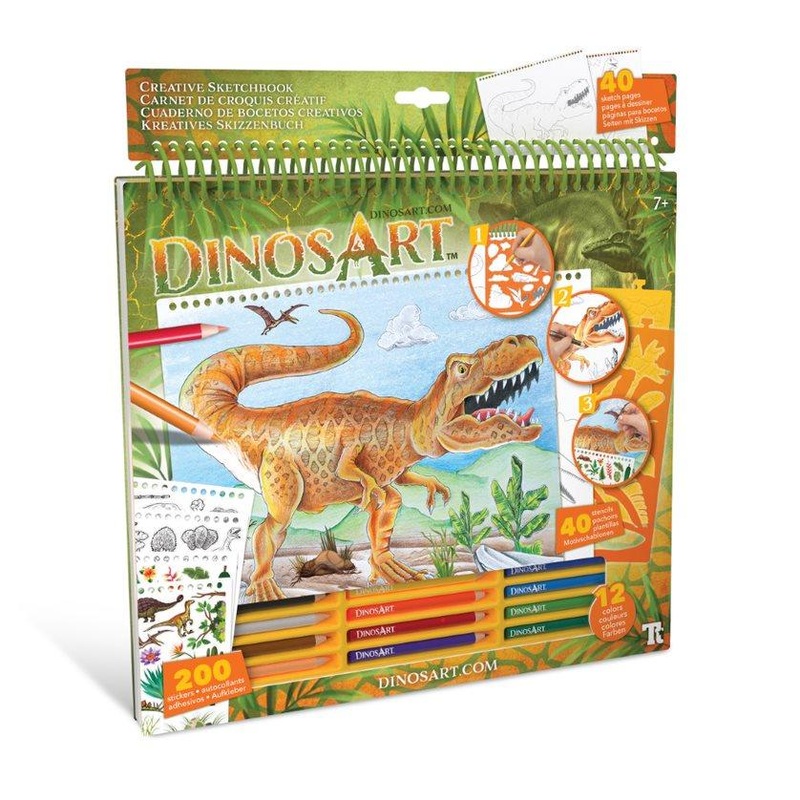 Carnet de croquis cratif Dinosart