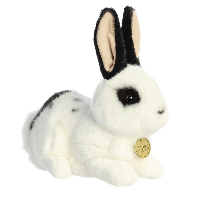 Miyoni - Lapin de Pques blanc et noir - 11 po