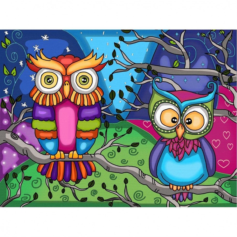 Un duo color 40 x 30 cm