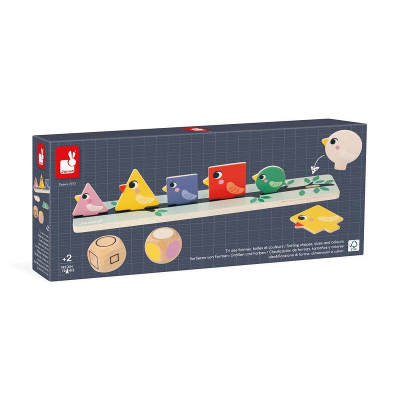 Tri des Formes, Couleurs et Taille - Les Oiseaux (Multi)