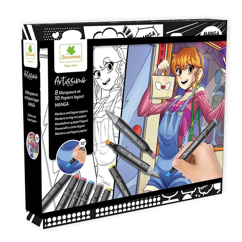 Artissimo - 10 tableaux et marqueurs Manga Hrone