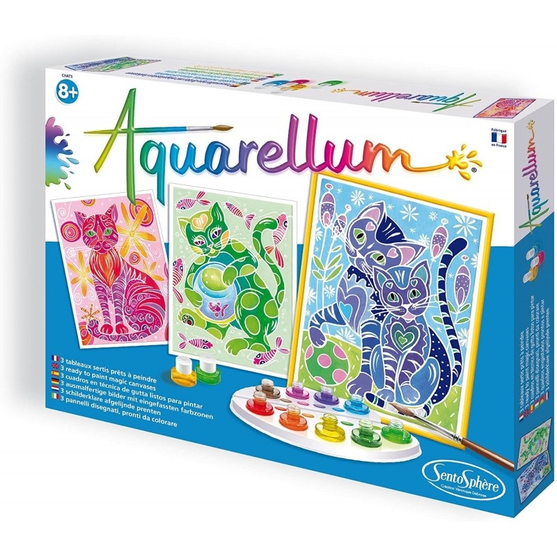 Aquarellum grand format - Chats
