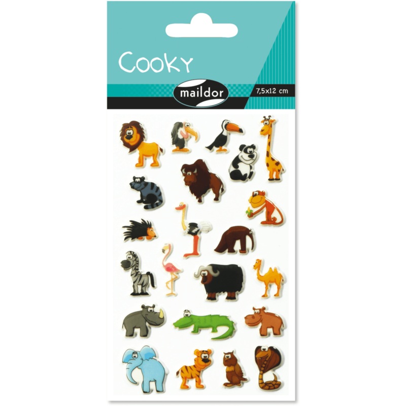 Gommettes Cooky - Animaux savane