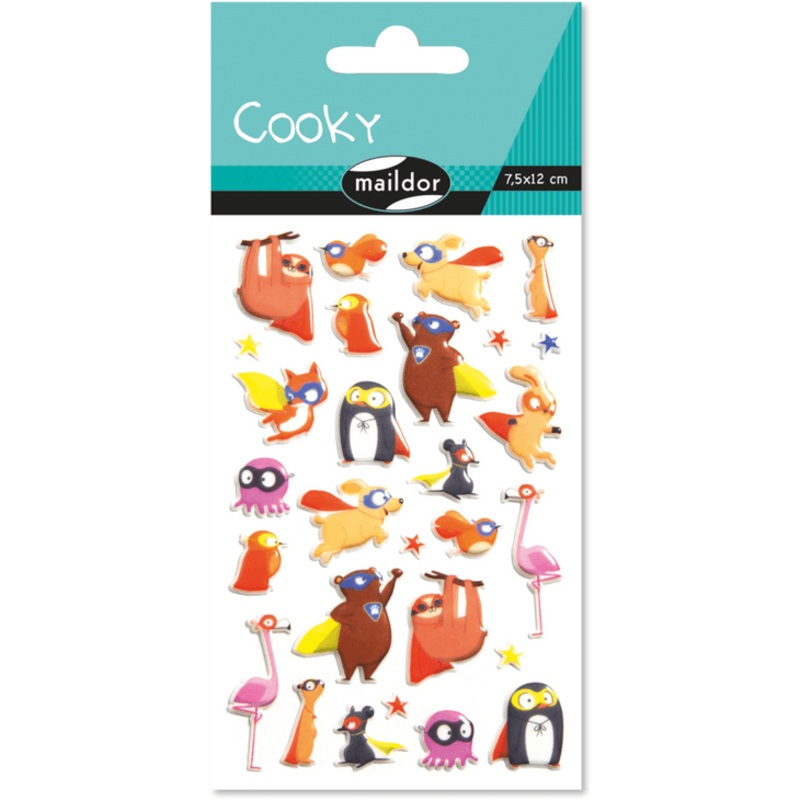 Gommettes Cooky - Animaux superhros