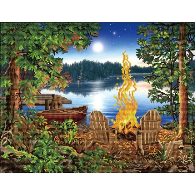 Veille nocturne au bord du lac - Intermdiaire