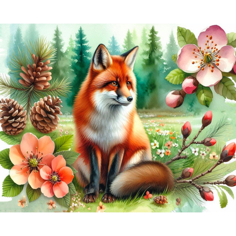 Broderie de diamant - Rusty Nature Guardian