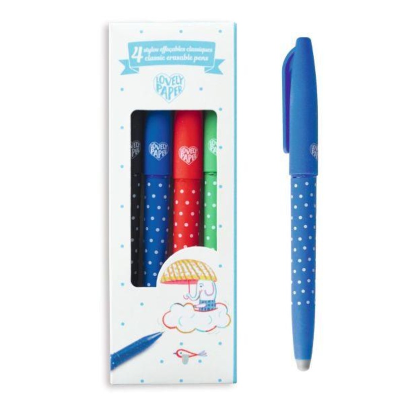 4 stylos effaables classique