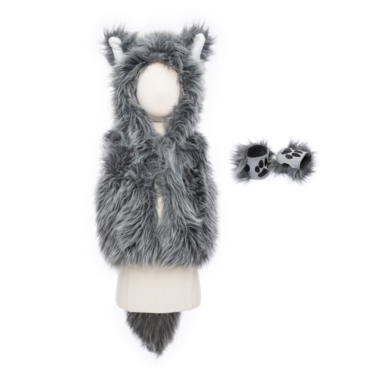 Veste de grand mchant loup avec gants