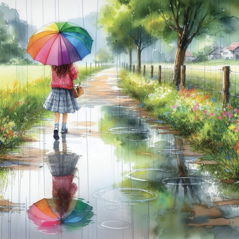 Broderie de diamant - It's Raining Again
