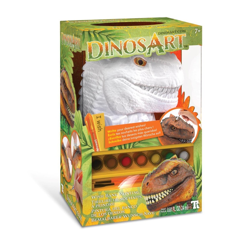Tirelire de souhaits T-Rex  peindre Dinosart