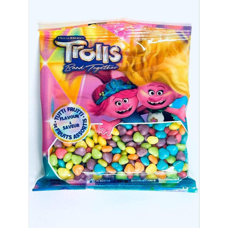 Trolls 3 - Bonbons curs fruits 120g