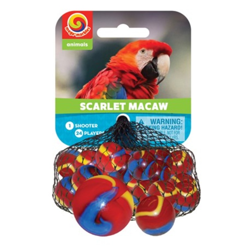 Mega Marbles Scarlet Marbles Game Set 25 Piece