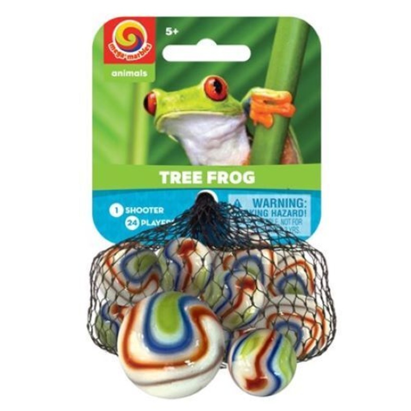 Mega Marbles Tree Frog Marbles Game Set 25 Piece