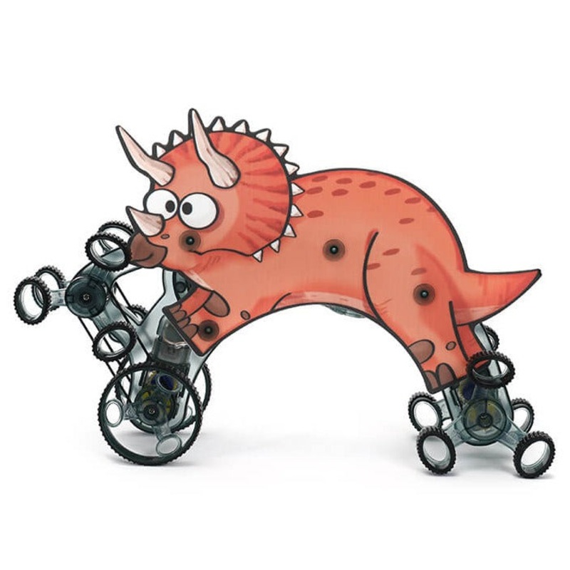 Climbing Triceratops & Hopping T-Rex