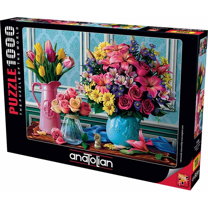Flowers in Vases 1000pc Puzzle