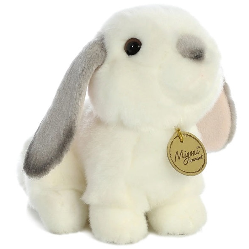 Miyoni 8" Lop Eared Rabbit Grey Ears