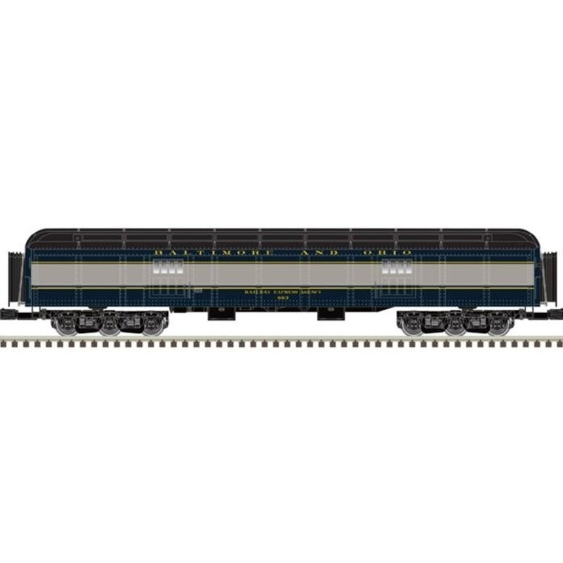 O Baltimore & Ohio 70' Madison Heavyweight Passenger 4 Car Set (Blue/Gray)