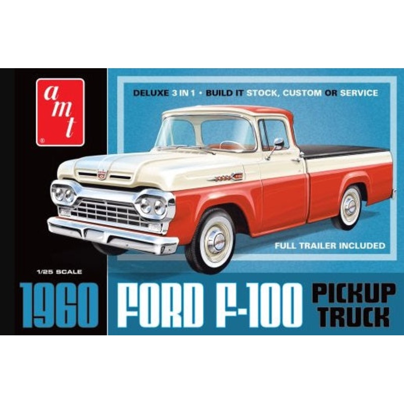 1/25 1960 Ford F-100 Pickup with Trailer