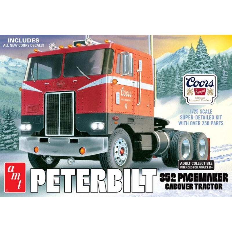 1/25 Peterbilt 352 Pacemaker Coe Coors Beer