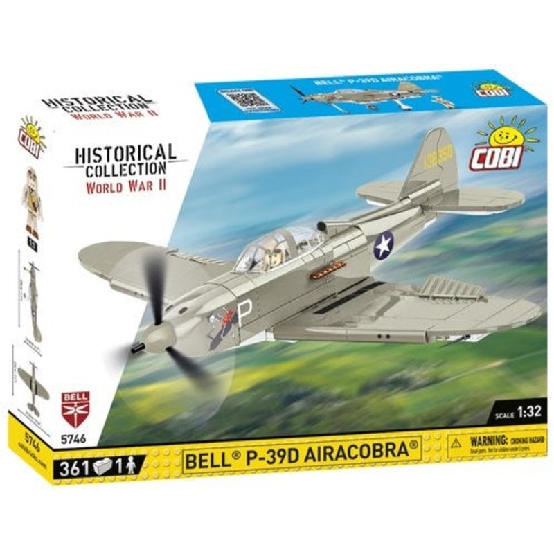 Bell P-39D Airacobra Fighter White