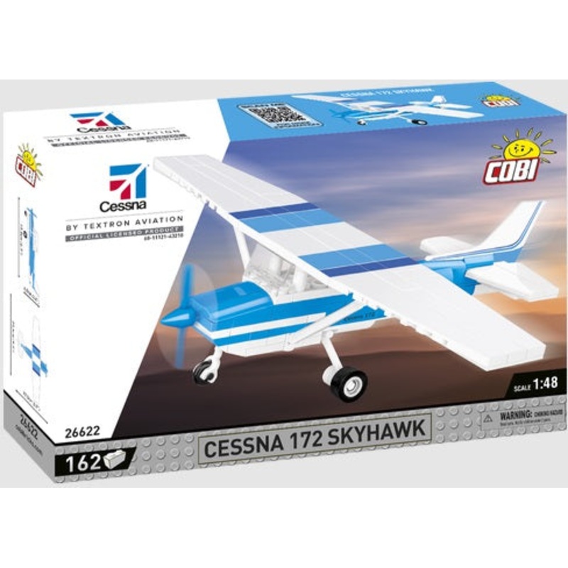 Cessna 172 Skyhawk Aircraft (Blue & White) 162pc