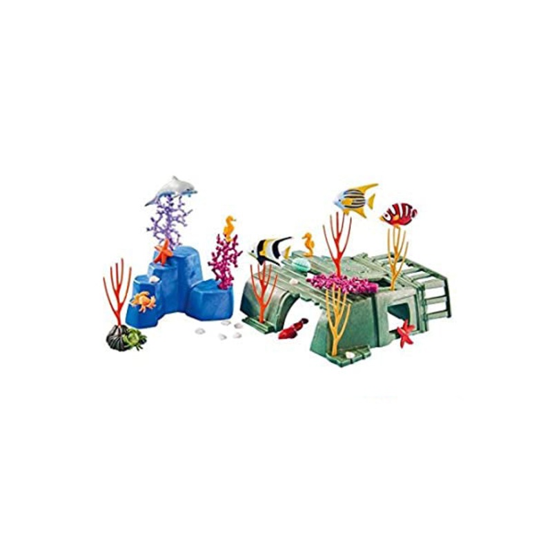 Coral Reef with Sea Creatures