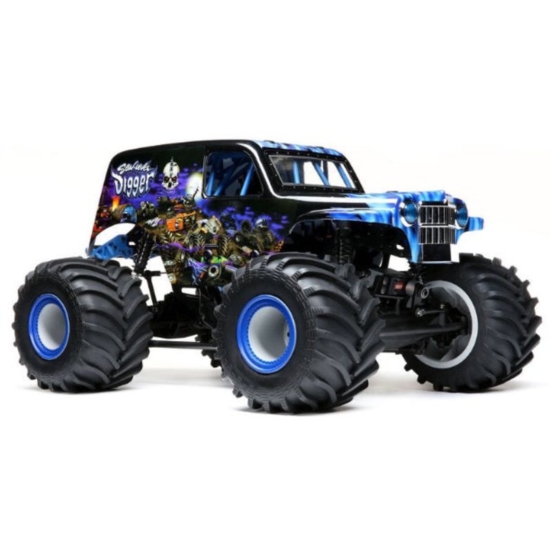1/18 Mini LMT 4X4 Solid Axle Monster Truck RTR, Son-uva Digger LOS01026T2